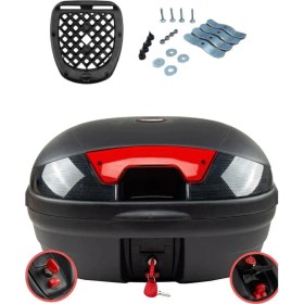 Resim 46 Lt Siyah Motosiklet Arka Çanta Full Aparatlı 