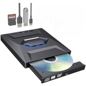 Resim Sones B21-y 3.0 Usb Harici Mobil Çok İşlevli 5'i 1 Arada Dizüstü Bilgisayar Tipi C Dvd Kaydedici Optik Sürücü 