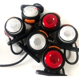 Resim reyoto 4 Adet Neon Ledli Takoz Lamba 12-24 Volt Kırmızı-beyaz 