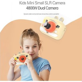 Resim Hallow H9s 1080p Çocuk Dijital Kamera Çocuklar Için Dijital Video Bej 