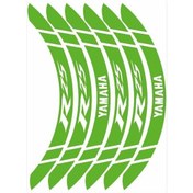 Resim Florasan Yeşil Geniş Yamaha R25 Uyumlu 1 Set Jant Şeridi 