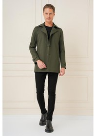 Resim Ka 086 Slim Fit Haki Spor Kaban Haki 