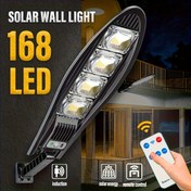 Resim 1 adet Açık Hava Güneş Akıllı Işık, 168 Led, Hareket Sensörü ve Uzaktan Kumanda ile Güneş Sel Işığı, 180° Ayarlanabilir Güneş Işığı, 3 Modlu Güneş Işığı, Bahçe, Duvar, Patio için 