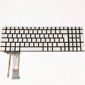 Resim Asus 9Z.N8BBC.P01 Uyumlu Klavye Tuş Takımı Gümüş Gri 
