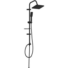 Resim Creavit Rainfall Tepe Duş Sistemi Siyah (KENDİNDEN TEMİZLEYİCİ KARE) 