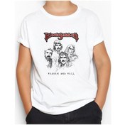 Resim Black Sabbath Heaven And Hell Beyaz Çocuk Tişört Beyaz 