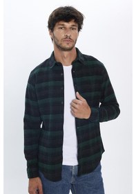 Resim Tudors Erkek Slim Fit Dar Kesim Oduncu Kareli Kışlık Gömlek-31999-çok Renkli Çok Renkli 