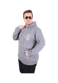 Resim Moc Grande Mocgrande Büyük Beden Kapüşonlu Sweat Double Face Never 25706 Fume Fume 