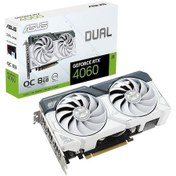 Resim Asus NVIDIA GeForce RTX 4060 Dual OC White DUAL-RTX4060-O8G-WHITE 8 GB GDDR6 128 Bit Ekran Kartı 