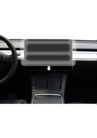Resim Tesla Model Y Caseworld Araç Multimedya Uygulama Aparatlı Ekran Koruyucu Şeffaf 