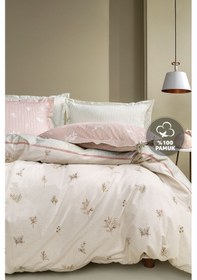 Resim Yataş Teny Tek Kişilik Ranforce Nevresim Seti - Bej 