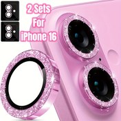 Resim 2+2 adet iPhone 16 / iPhone 16 Plus için Kamera Lens Koruyucu, 1 Adımda Kurulum Tepsisi, Bireysel Metal 9H Temperli Cam Kamera Kapak Koruyucu, Yüksek Çözünürlüklü Şeffaf 