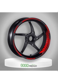 Resim Reflektör Kırmızı Honda Cbr Uyumlu Racıng 1 Set Jant Şeridi Çok Renkli 