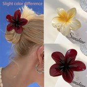 Resim 1/2 Adet Şık Retro Tarzı Renkli Çiçek Saç Tokası - Sağlam Köpekbalığı Tutuşlu, Karışık Renkler Vintage Saç Aksesuarı, Günlük ve Resmi Etkinlikler İçin Sevimli Saç Klipsi, Canlı Aksesuar 