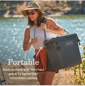Resim Coleman Convoy 28qt Taşınabilir Soğutucu Buzluk 26.5 Lt Antrasit 