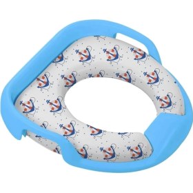 Resim Softy Jumbo Kids Çocuk-Bebek Yanlardan Tutmalı Yumuşak Süngerli Klozet Kapağı Adaptörü 