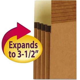 Resim SDT Group Easy Grip® Dosya Cebi, Düz Kesim Tablet, 3 - 1/2 Inç Genişletme, Yasal Ölçü, Ters Düşme, Kutu Başına 25 (73210) 