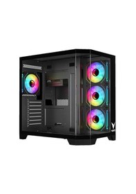 Resim Vento 850w 80+ Bronze Vg4204fa Panoramik Gaming Mid-tower Pc Kasası Siyah 