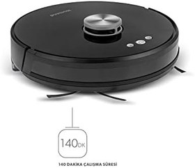 Resim Homend Alex Laser Pro+ 1283H Siyah Moplu ve Haritalamalı Akıllı Robot Süpürge 