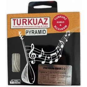 Resim - Kısa Sap Bağlama Teli 0.18-0.28MM Çelik Ipek Bamlı Pyramid Saz Teli (Yerli Üretim) 