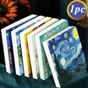 Resim 1 adet Van Gogh Yağlı Boya Çizim Defteri, 200 sayfa, Boş, Taşınabilir Seyahat, Marker Günlüğü ile, El Çizimi, DIY Yazma, Planlama, Sanatsal Yaratım için, Sanat Eseri ile, Seyahat için 