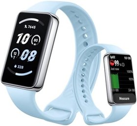 Resim HONOR Band 9 Kadın Erkek Akıllı Saat, Aktivite Bilekliği, 1,57 inç Akıllı Saat 96+ Spor Modu Podometre, SpO2 Kalp Hız, Su Geçirmez 5ATM, 14 Gün Pil Ömrü, Android iOS için Fitness, Mavi 