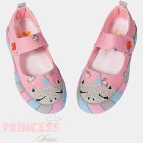 Resim Unicorn Kanvas 3d Baskılı Kız Çocuk Babet Pembe 