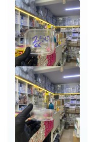 Resim figanlar ambalaj Plastik Sızdırmaz Kap 250 gr Kullan At Tek Kullanımlık Plastik Kapaklı Kase 10 Adet 
