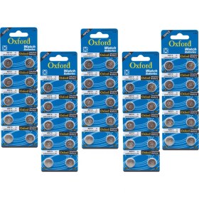Resim Oxford AG13 LR44 357 SR44 A76 1.5V Alkaline Düğme Pil 50 Adet 5 Kart 