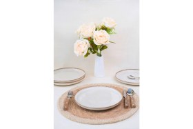 Resim Kütahya Porselen Moderna Pasta Takımı Tarçın 4 Parça 21CM MOD21DUS4730P02 