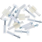 Resim 16 Parça Kapı Donanımı Kılavuz Rayı Aksesuarları Sürgülü Kapı Gardırop Kapısı Dolap Sürgülü Kapı Kasnağı Karavan İçin Sürgülü Kapı Kılavuzu 