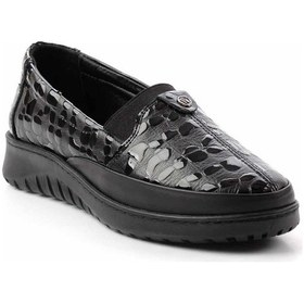 Resim Bambi Siyah Leather Kadın Casual Ayakkabı K01331750011 Siyah 