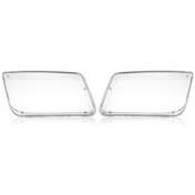 Resim Shineyee Vw Mk4 Jetta Bora 98-04 Için 1 Çift Far Lens Kapağı Gölge Kabuk 