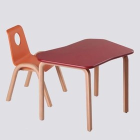 Resim KYS Design Çocuk Masası, Dikdörtgen Şeklinde, Naturel Rengi, Kırsal Rustik Stil, 69x49x47 cm, Kullanım Alanı: Oyun, Çalışma 