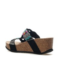 Resim Guja Kadın Taş Detaylı Dolgu Topuk Günlük Terlik 25y 25y101 Z Siyah Siyah 