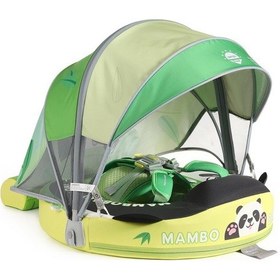 Resim Mambobaby Yüzme Simidi - Panda S Embrace, Emniyetli, Gölgelikli Ve Ayak Destekli 