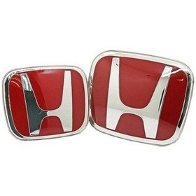 Resim Honda Civic Fb7 2012-2015 Uyumlu Kırmzı Ön-arka H Logo 