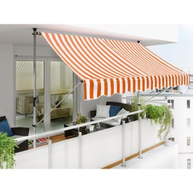 Resim Sunfun Teleskopik Tente Turuncu-Beyaz 250x150 cm 