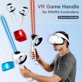 Resim DEVASO Handle Attachments for PSVR2 Controller Accessories, Beat Saber Walkabout Mini Golf Drums Rock Extension Grip for Playstation VR2, VR Game Handle Accessories Compatible with PS VR2 