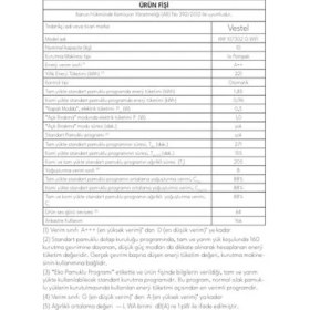 Resim Vestel Kmı 107302 G Wıfı 10 kg Kurutma Makinesi 