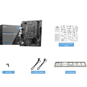 Resim Msı Pro H610M-E Ddr4 Soket 1700 Ddr4 3200(OC) HDMI VGA M.2 Usb3.2 1x 1g Lan Matx 