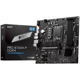 Resim MSI Pro B760M-P D4 1700P Vga Hdmi Dp 