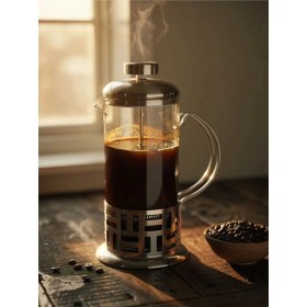 Resim Lunara French Press 350ML Demir Korumalı Isı Dayanımlı Coffe Demleme Aparatı 
