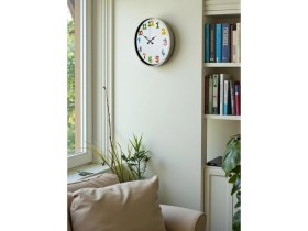 Resim Ototechparca 36 cm Krem Çocuk Odası Duvar Saati 