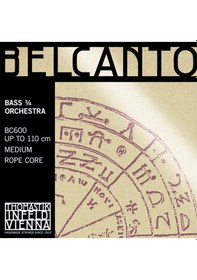 Resim Thomastik Infeld Th-bc600 Kontrbas Tel Seti - Belcanto Üst Segment - Orchestra Series Çelik Halat Çekirdek Rope Core , Yay Arco Kullanımı İçin Optimize Edilmiş Hızlı Tepki, Karanlık Tını Uyum: 3/4 Ve 4/4 Kontrbaslar Orkestra Akordu 