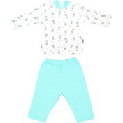 Resim Sebi Bebe Bisikletli Bebek Pijama Takımı 2325 Mint Yeşili 