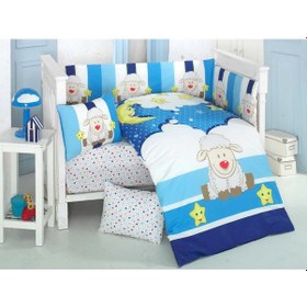 Resim Komfort Home Bebek Uyku Seti 8 Parça Ranforce %100 Pamuk Moon 