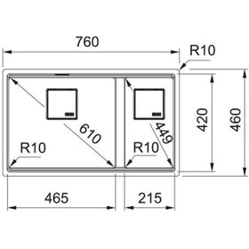 Resim Franke KNG 120 Matt Black Granit Eviye Mat 