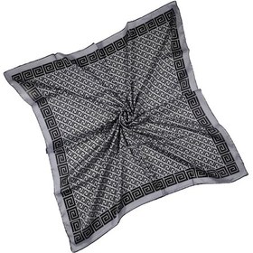 Resim Mim Eşarp Mısırlı Eşarpları Silky Cocoon Eşarp 105 X 105 Cm - Siyah - Gri 