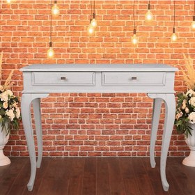 Resim Roys Ahşap 120 Cm Çekmeceli Gri Eskitme Dresuar 